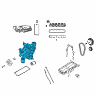 OEM 2008 Dodge Viper Timing Cover Diagram - 5037708AB