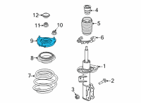 OEM 2021 Kia K5 INSULATOR Assembly-STRUT Diagram - 54610L0000