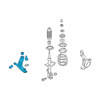 OEM Kia Soul Arm Complete-Front Lower Diagram - 545012K500