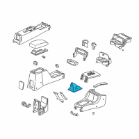 OEM 1998 Honda Civic Boot, Change Lever *NH1L* (BLACK) Diagram - 83414-S04-000ZA