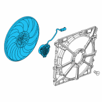 OEM 2022 GMC Canyon Fan & Motor Diagram - 84530771