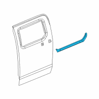 OEM 2009 Hummer H3T Belt Weatherstrip Diagram - 94734599