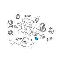 OEM 2006 Honda Accord Rubber, RR. Transmission Mounting (Lower) (MT) Diagram - 50860-SDP-A10