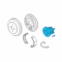 OEM 2006 Chevrolet Cobalt Hub & Bearing Assembly Diagram - 15839051