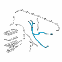 OEM Chevrolet Silverado Battery Cable Diagram - 84354713