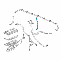 OEM Chevrolet Silverado Ground Cable Diagram - 23179342