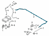 OEM Ford Mustang Mach-E TUBE - HEATER WATER Diagram - LJ9Z-18B402-A