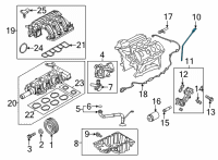 OEM 2022 Ford F-150 Dipstick Diagram - JL3Z-6750-D
