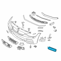 OEM BMW 330i GT xDrive Side Marker Light, Left Diagram - 63-14-7-295-503