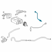 OEM 2012 Toyota Camry Lower Oxygen Sensor Diagram - 89465-07080