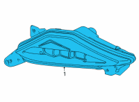 OEM Acura MDX Foglight, Front Left Diagram - 33950-TYA-A01