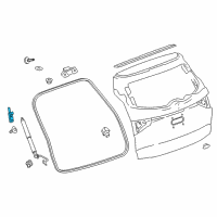 OEM Buick Lift Cylinder Bracket Diagram - 23427104