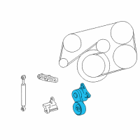 OEM 1993 Toyota Supra Serpentine Tensioner Diagram - 16620-46070