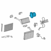 OEM 2015 Scion iQ Blower Assembly Diagram - 87103-74031