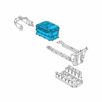 OEM Jeep Wrangler Battery-Power Pack Unit Diagram - 68381513AA