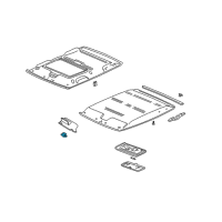 OEM 1996 Honda Civic Holder *YR98L* Diagram - 88217-S04-003ZC