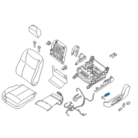 OEM 2017 Infiniti QX60 Front Seat Switch Assembly, Left Diagram - 87066-1AB0A