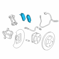 OEM 2013 Buick Regal Rear Pads Diagram - 22846359