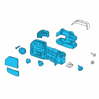 OEM 2019 Ford F-350 Super Duty Mirror Assembly Diagram - HC3Z-17682-NA