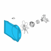 OEM Fan Shroud Diagram - 16711-50090