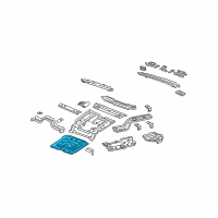 OEM 2002 Ford Explorer Center Floor Pan Diagram - 5L2Z-7811160-AA