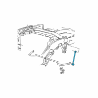 OEM 2001 Lincoln Navigator Stabilizer Link Diagram - YL1Z-5K484-AA