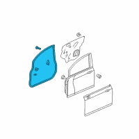 OEM 2007 Honda Fit Seal, L. FR. Door (Outer) Diagram - 72350-SLN-A02