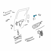 OEM 2015 Ram C/V Sliding Door Hinge Diagram - 5020672AG