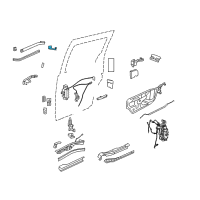 OEM 2013 Ram C/V Sliding Door Hinge Diagram - 5020899AH