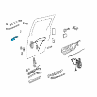 OEM 2015 Chrysler Town & Country Handle-Exterior Door Diagram - 1NA50JSCAD