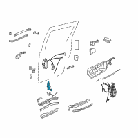 OEM 2015 Ram C/V Sliding Door Hinge Right Diagram - 5020920AG