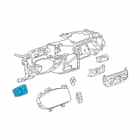 OEM Chevrolet Monte Carlo Switch Asm-Fog Lamp & Headlamp *Ebony Diagram - 25821299