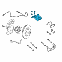 OEM Chrysler 200 CALIPER-Disc Brake Diagram - 68225305AB