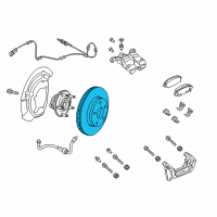 OEM Jeep Cherokee Brake Rotor Diagram - 68242659AB