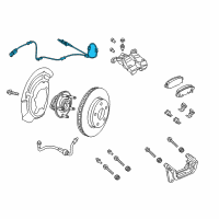 OEM 2020 Jeep Cherokee Sensor-Wheel Speed Diagram - 68291947AB