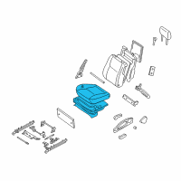 OEM 2006 Infiniti Q45 Cushion Assembly - Front Seat Diagram - 87350-AT610