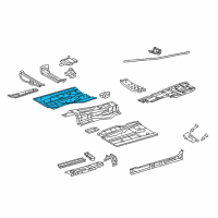 OEM Lexus RC350 Pan, Front Floor Diagram - 58111-24060