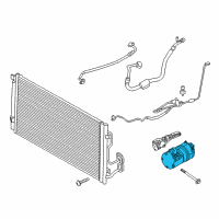 OEM BMW M2 Air Conditioning Compressor With Magnetic Coupling Diagram - 64-50-6-805-072