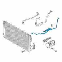 OEM 2016 BMW 428i Pressure Hose, Condenser, Evaporator Diagram - 64-53-9-212-236