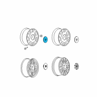 OEM 2004 Cadillac DeVille Center Cap Diagram - 9594395