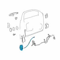 OEM 2016 Chevrolet Impala Limited Lock Assembly Diagram - 22862248