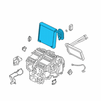 OEM Infiniti Evaporator Assy-Front Diagram - 27280-5NY0B