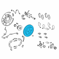 OEM 2018 Toyota Camry Rotor Diagram - 42431-06220