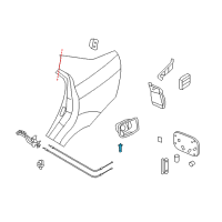 OEM Chevrolet Aveo Latch Diagram - 96534241