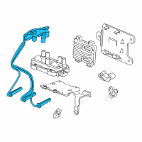 OEM GMC Sierra 1500 Cable Set Diagram - 19417613