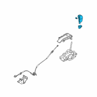 OEM 2009 Lincoln MKS Shift Knob Diagram - 8A5Z-7213-A