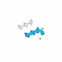 OEM 2003 Dodge Ram 1500 Exhaust Manifold Diagram - 53032062AB