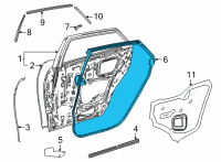 OEM 2020 Toyota Mirai Surround Weatherstrip Diagram - 67872-62010