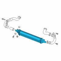 OEM 2018 Infiniti Q50 Charge Air Cooler Diagram - 14461-4GC0A