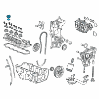 OEM 2015 Honda CR-Z Cap Assembly, Oil Filler Diagram - 15610-RP3-A00